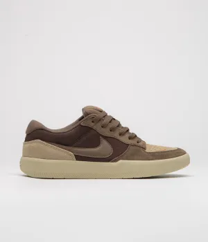 Nike SB Force 58 Shoes in Baroque Brown and Mosswood Brown