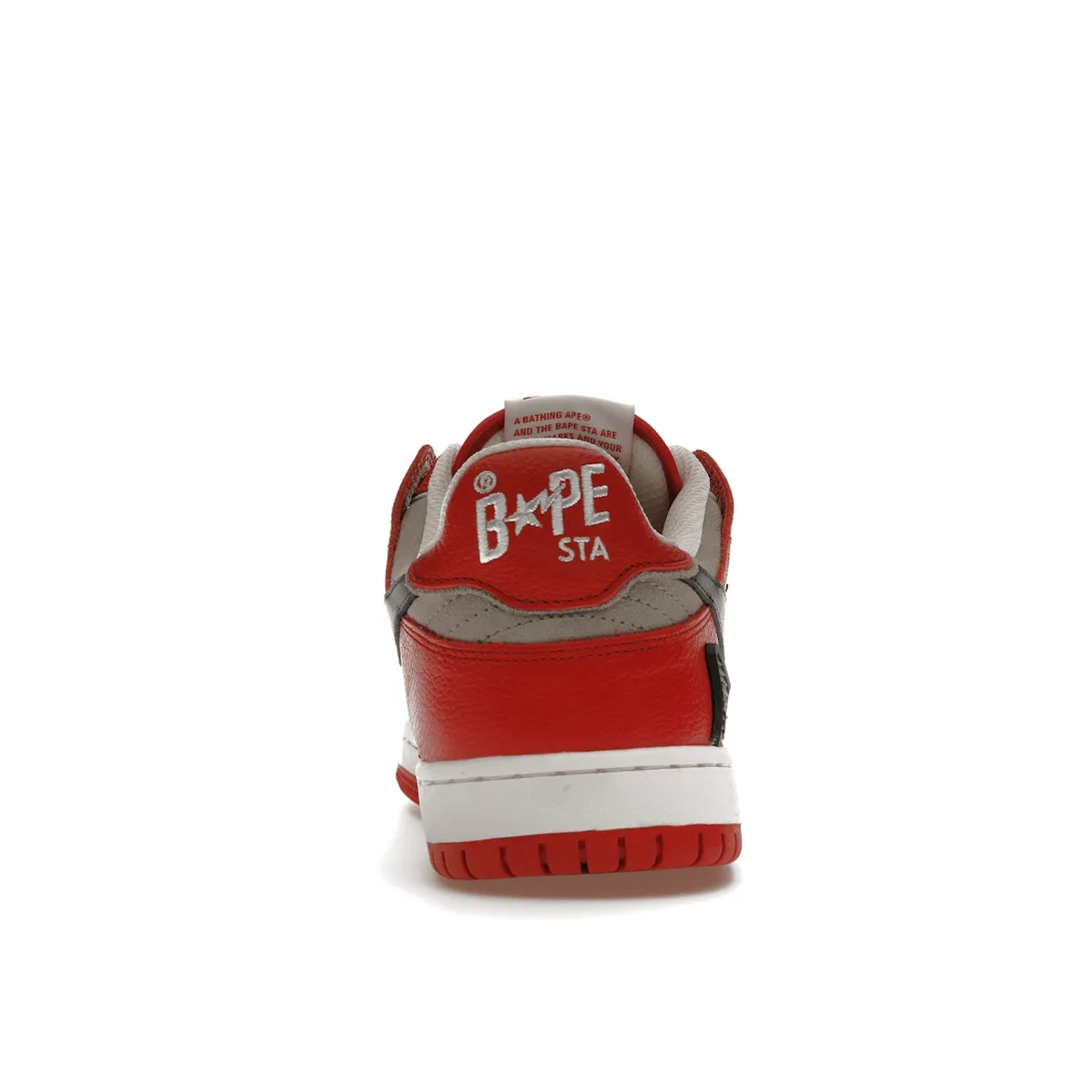 A Bathing Ape Bape SK8 Sta Red Grey Matte