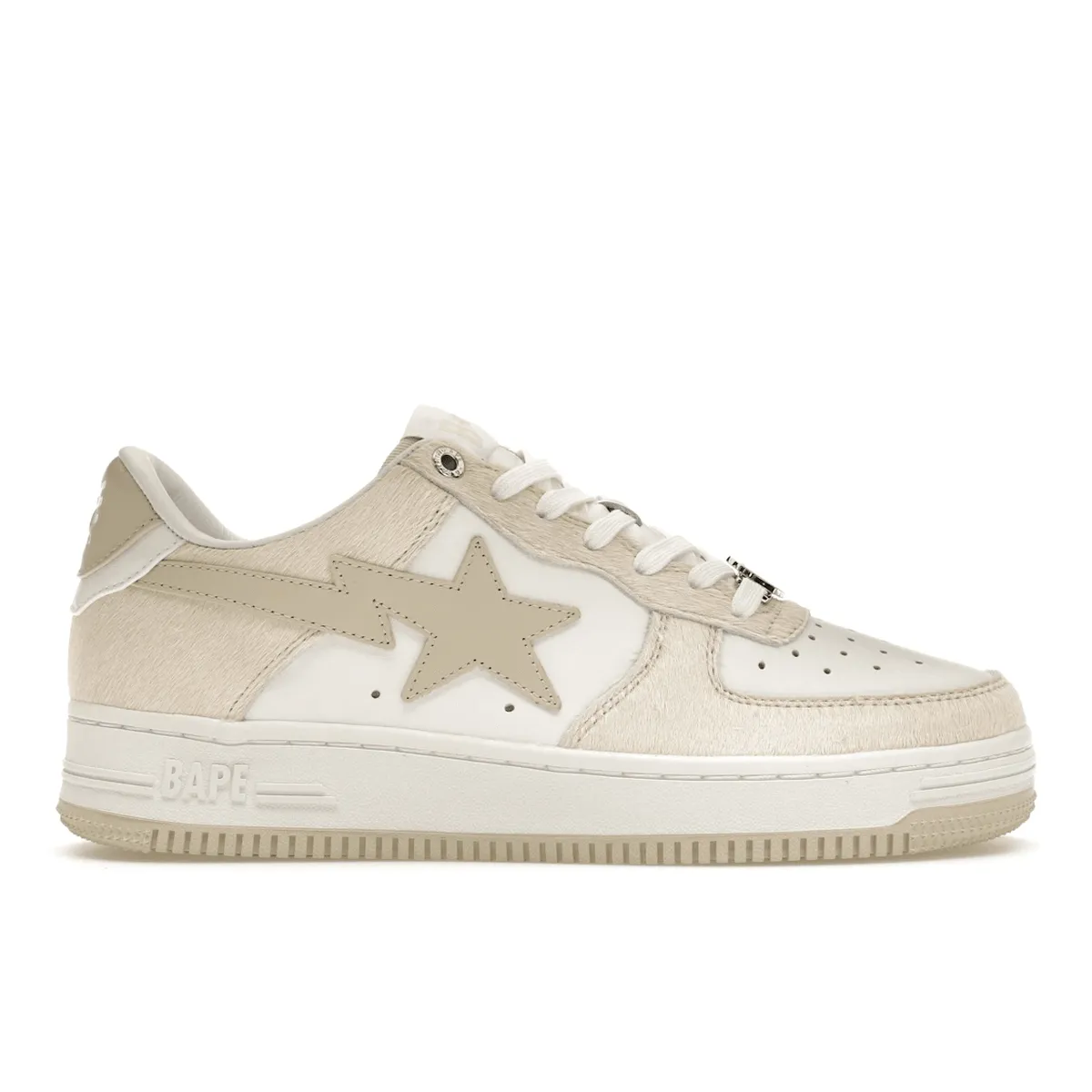 A Bathing Ape Bape Sta Beige Calf Hair Winter Warm Soul Step