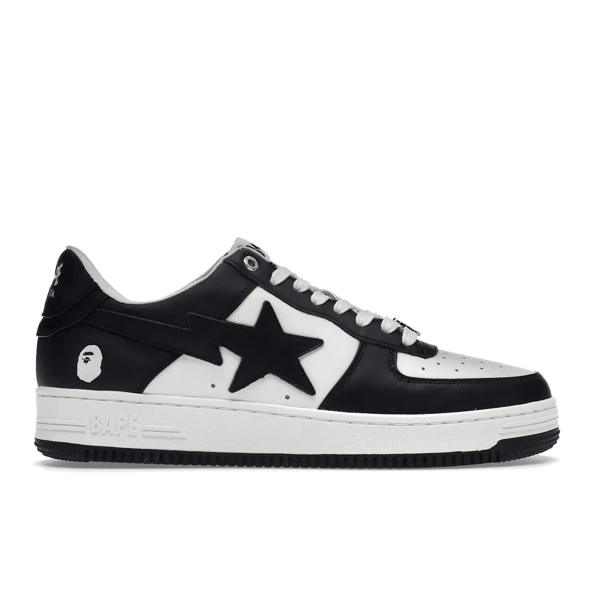 A Bathing Ape Bape Sta White Black Air-Circulate