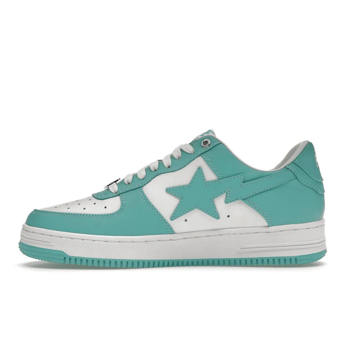 A Bathing Ape Bape Sta White Green Heel-Armor