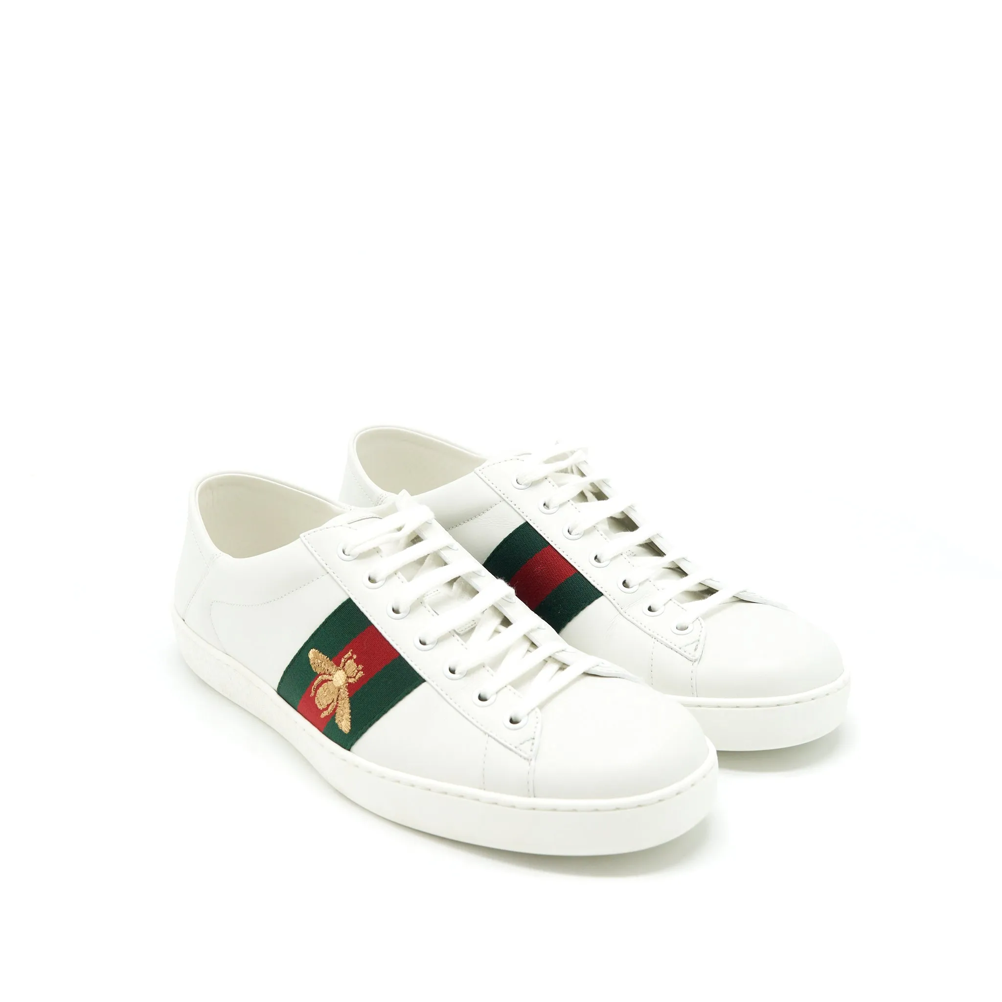 Active Gucci size 10 Men's White Sneaker Bee Pattern