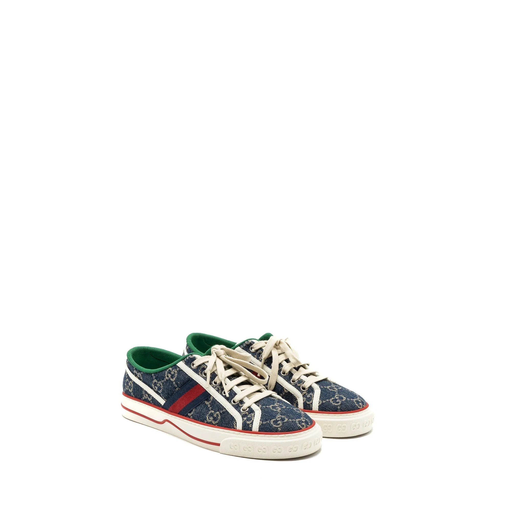 Active Lifestyle Fit Gucci Size 39 Denim Sneakers Multicolour