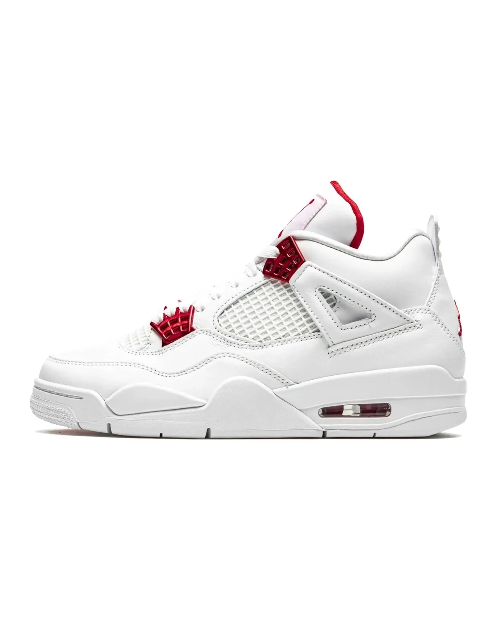 Sleek Silhouette Nike Air Jordan 4 Retro Metallic Red