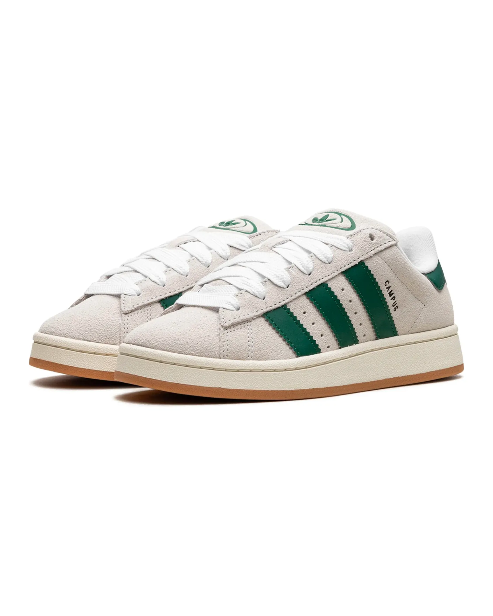 Adidas Campus 00s Crystal White Dark Green Flex Cushioning
