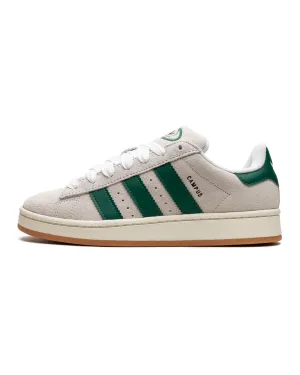 Adidas Campus 00s Crystal White Dark Green Textured