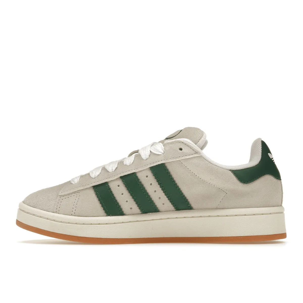 Adidas Campus 00s Crystal White Dark Green Flex Cushioning