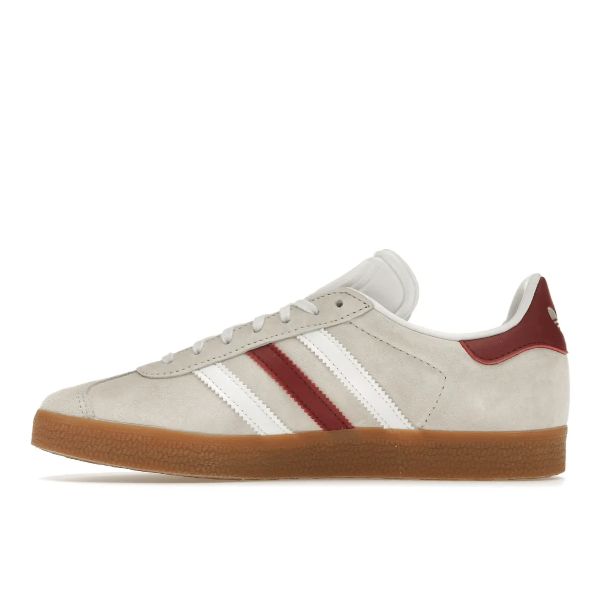 Adidas Gazelle Aluminum Collegiate Burgundy Breathable Linings