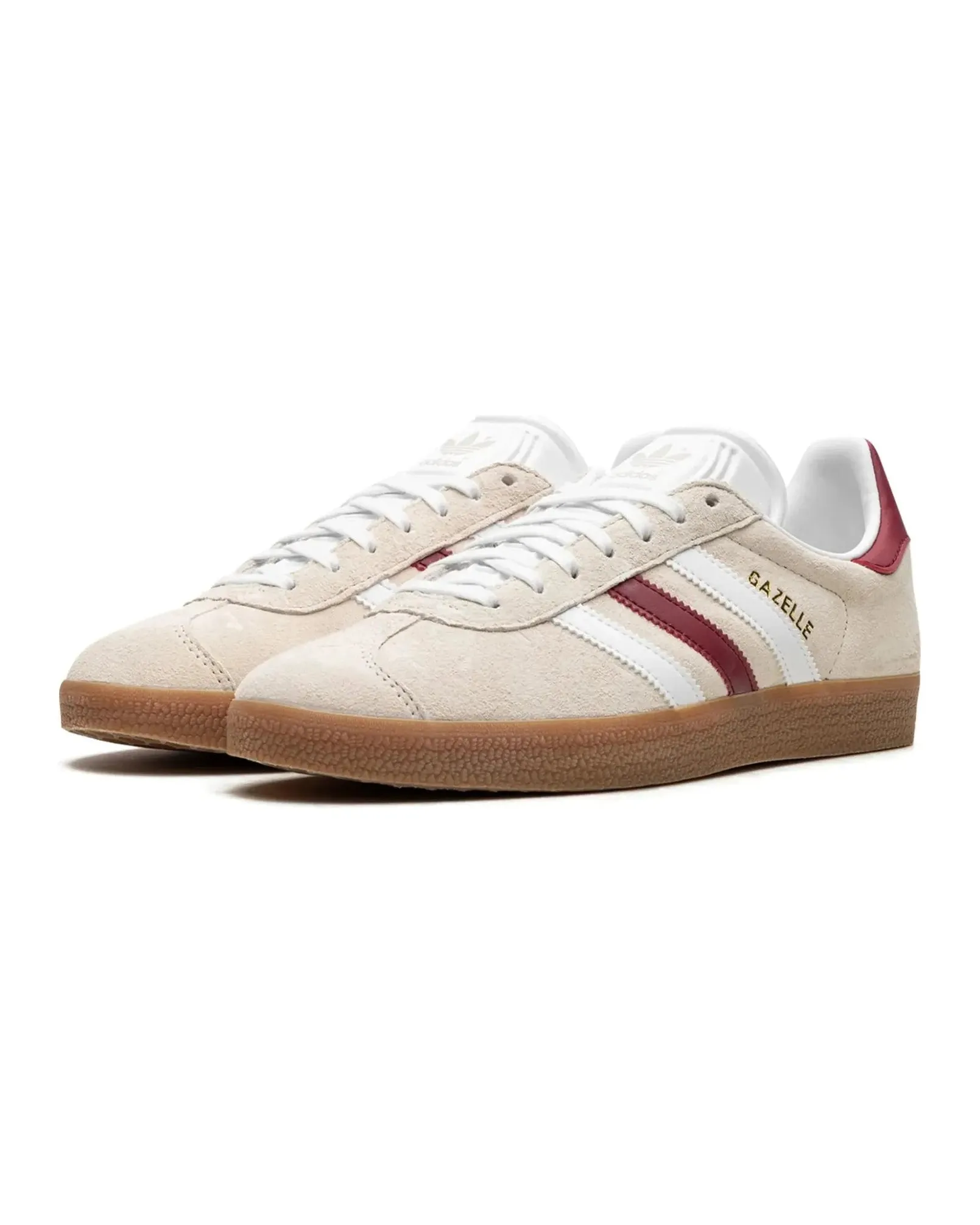 Adidas Gazelle Aluminum Collegiate Burgundy Breathable Linings