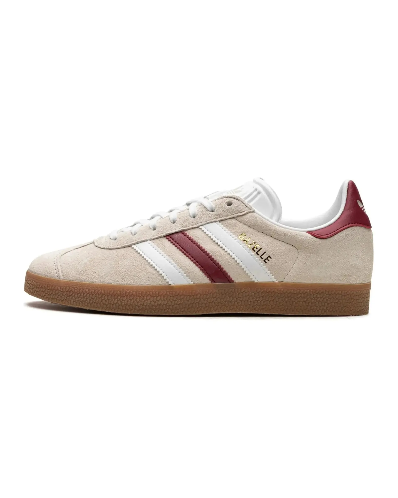 Adidas Gazelle Aluminum Collegiate Burgundy Breathable Linings