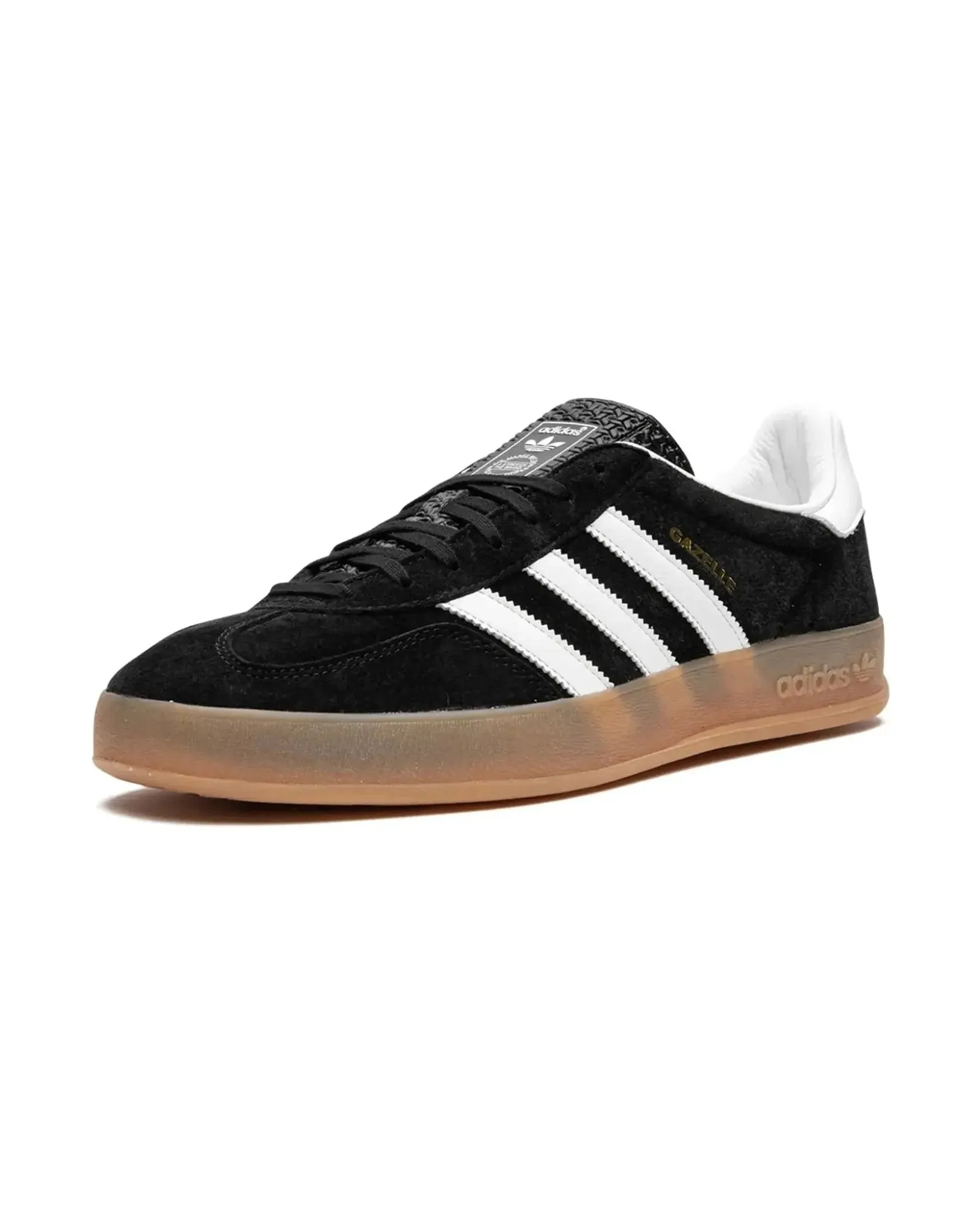 Adidas Gazelle Black White Gum Heel Stability