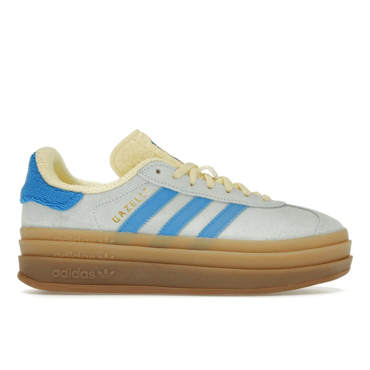 Adidas Gazelle Bold Almost Blue Yellow Energy Step Vintage Cool