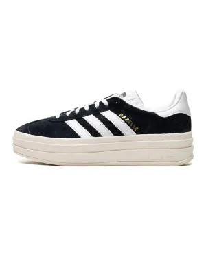 Adidas Gazelle Bold Core Black White Cold weather running cardio shoes