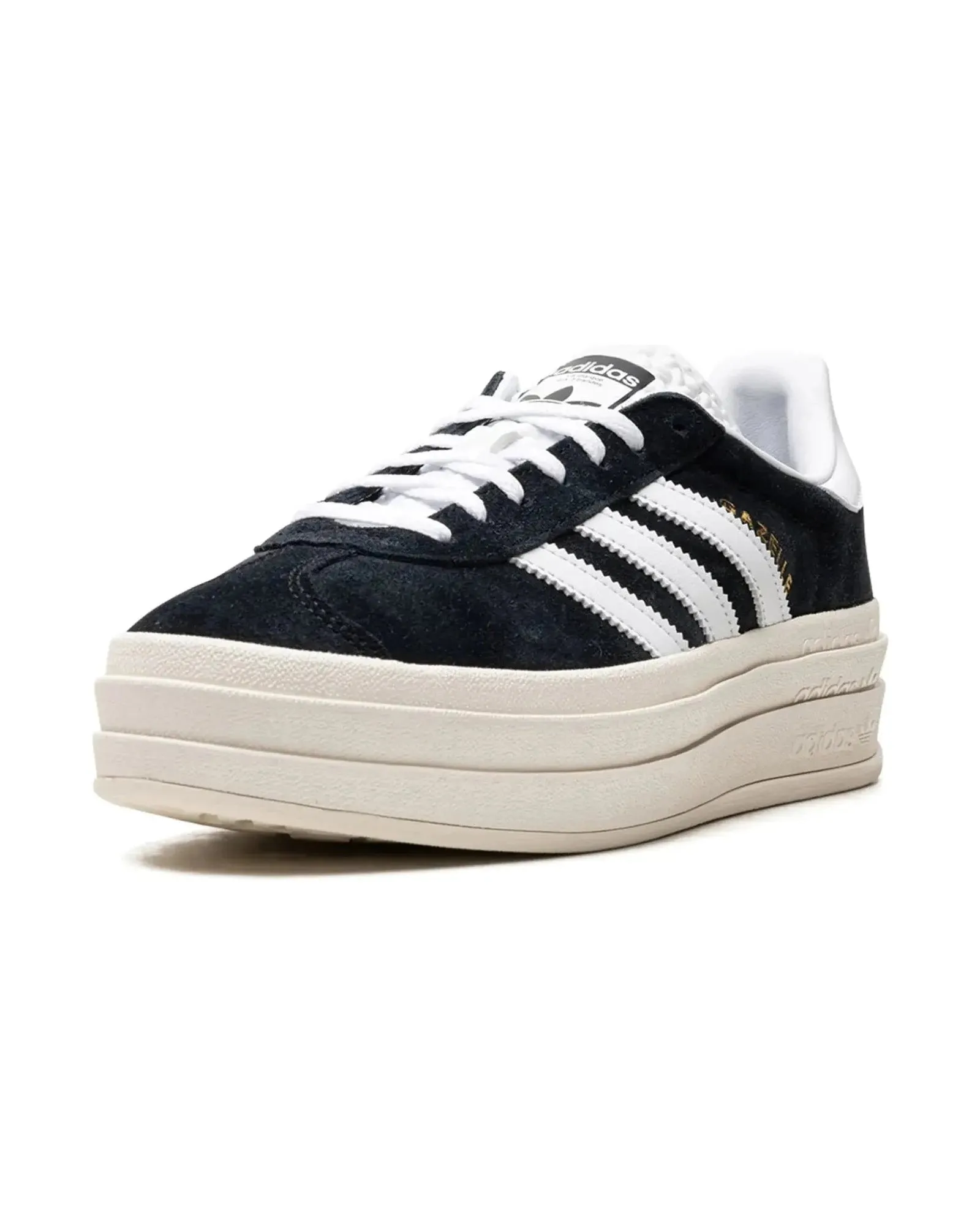 Adidas Gazelle Bold Core Black White Running Solid