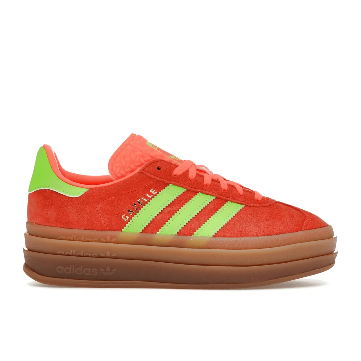 Adidas Gazelle Bold Solar Orange Solar Green Track Step Mono Mood
