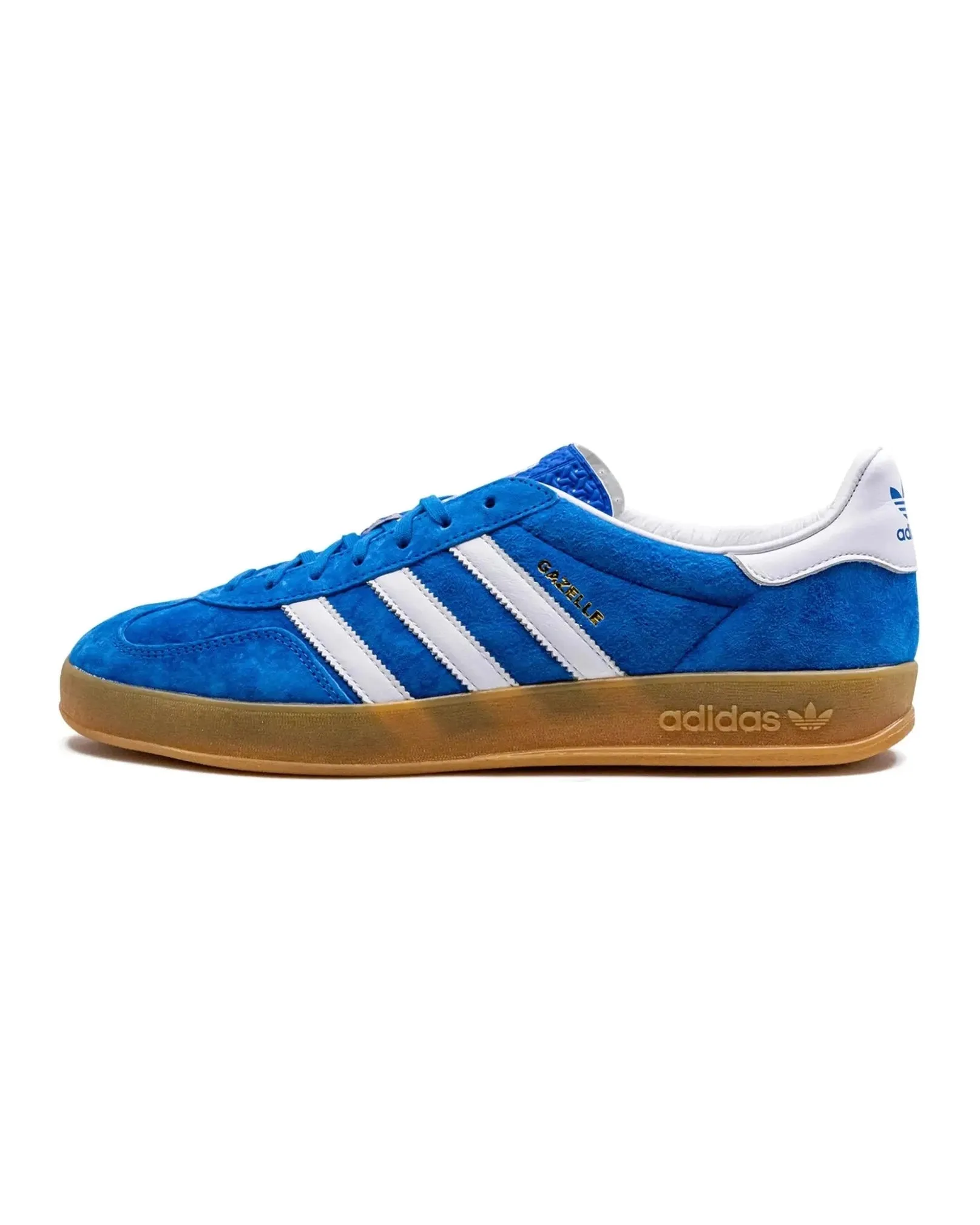 barefoot running simulation Adidas Gazelle Indoor Blue Bird Gum