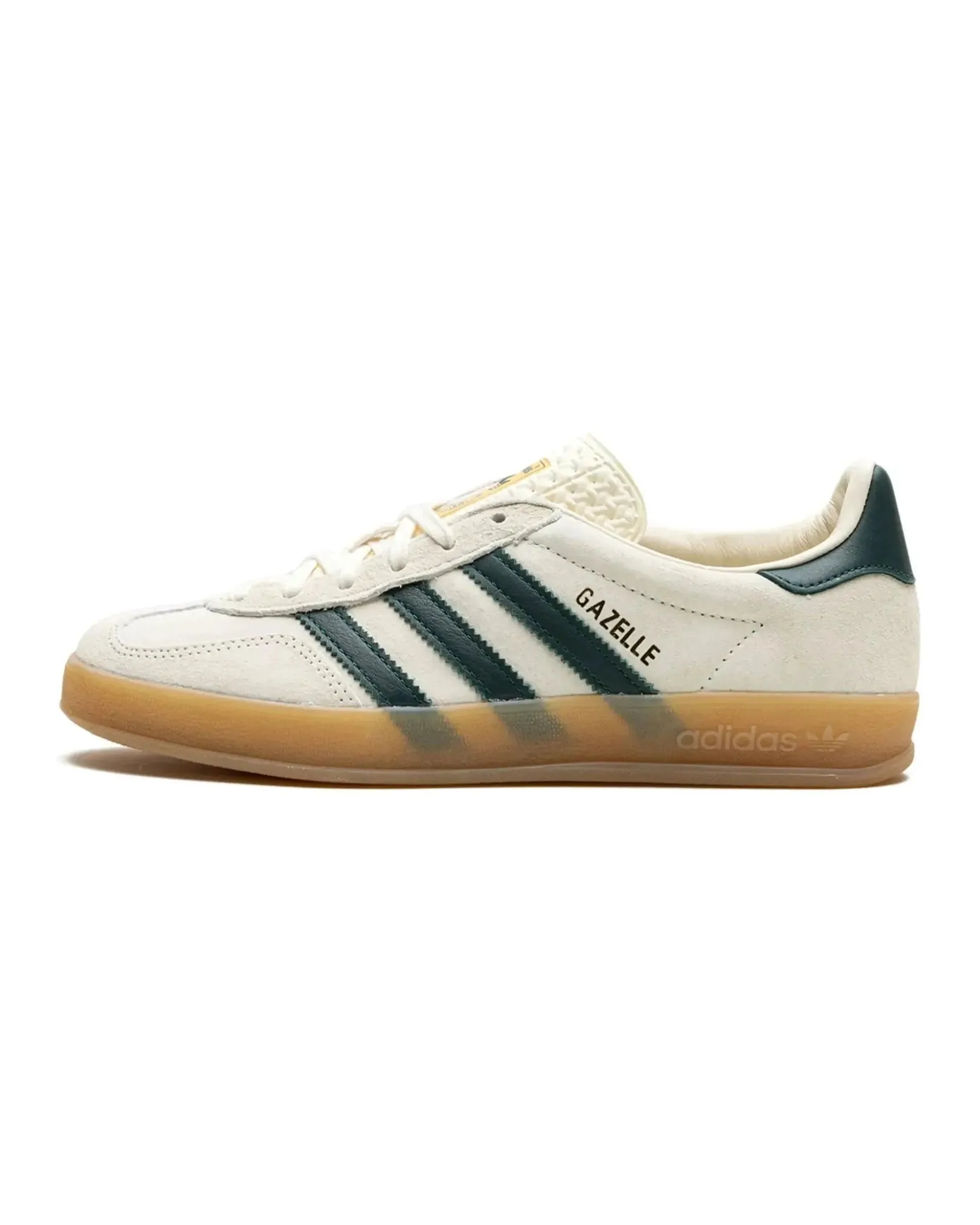 Stripe foot biomechanics Adidas Gazelle Indoor Cream White Collegiate Green Gum