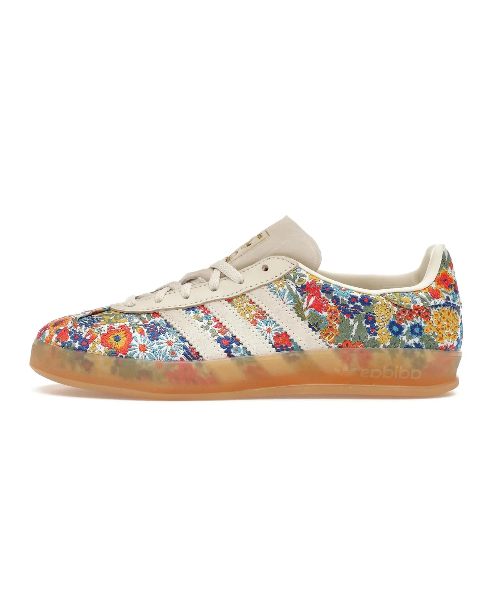 Adidas Gazelle Indoor Liberty London Floral Embroidery Daily Activity Concept