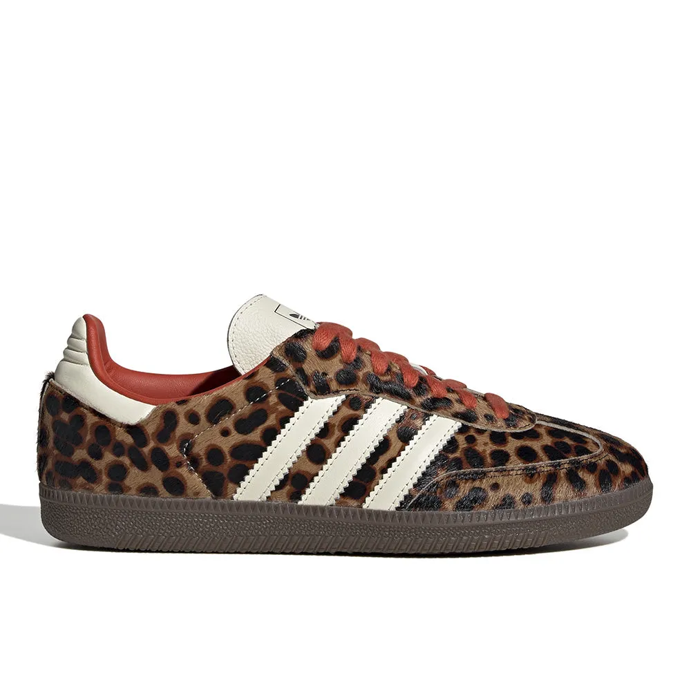 Adidas Originals Samba OG "Leopard Pony Hair" Women's Dual-Layer