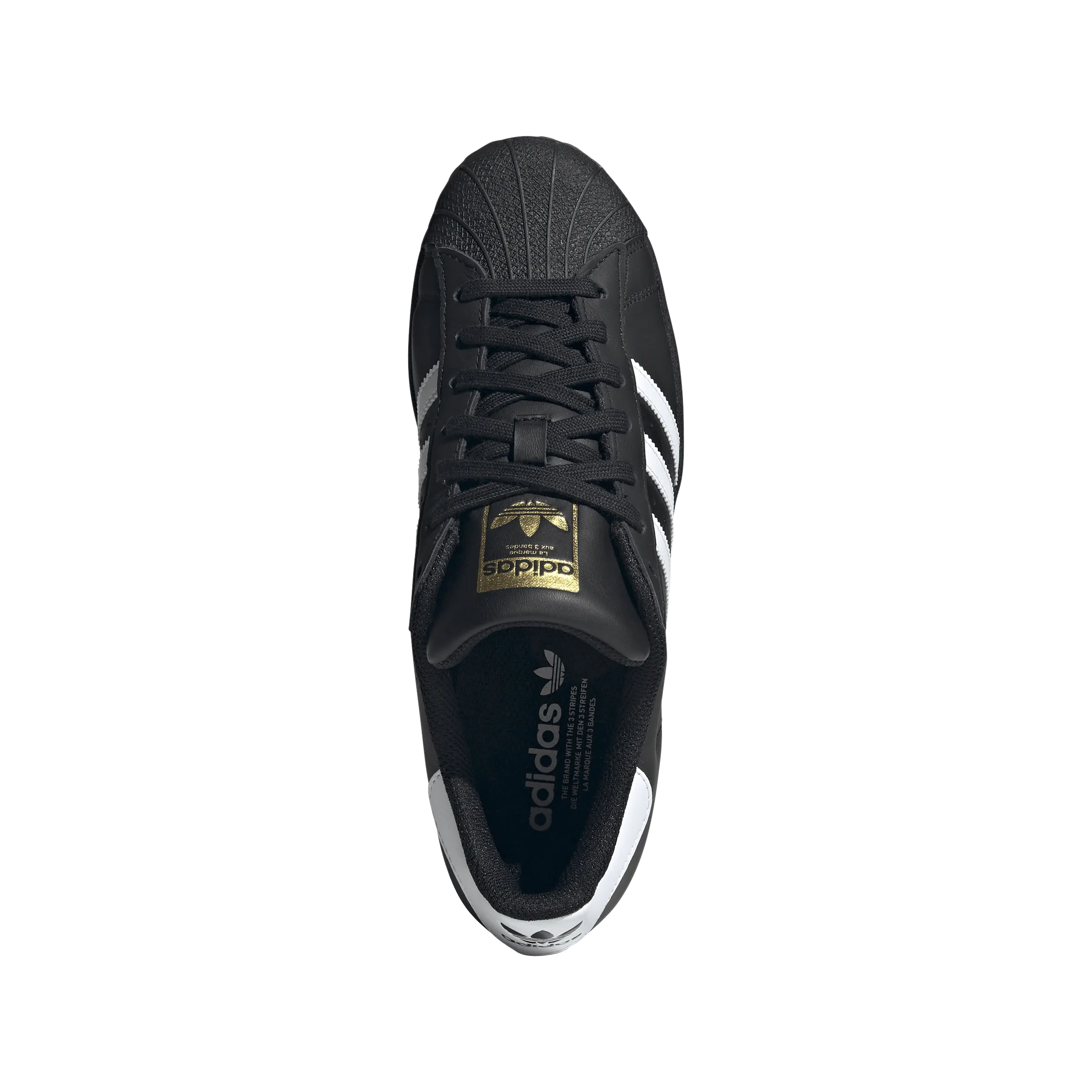 ADIDAS Originals Superstar Men's Sneakers Core Black / Cloud White / Gold Ground-Force