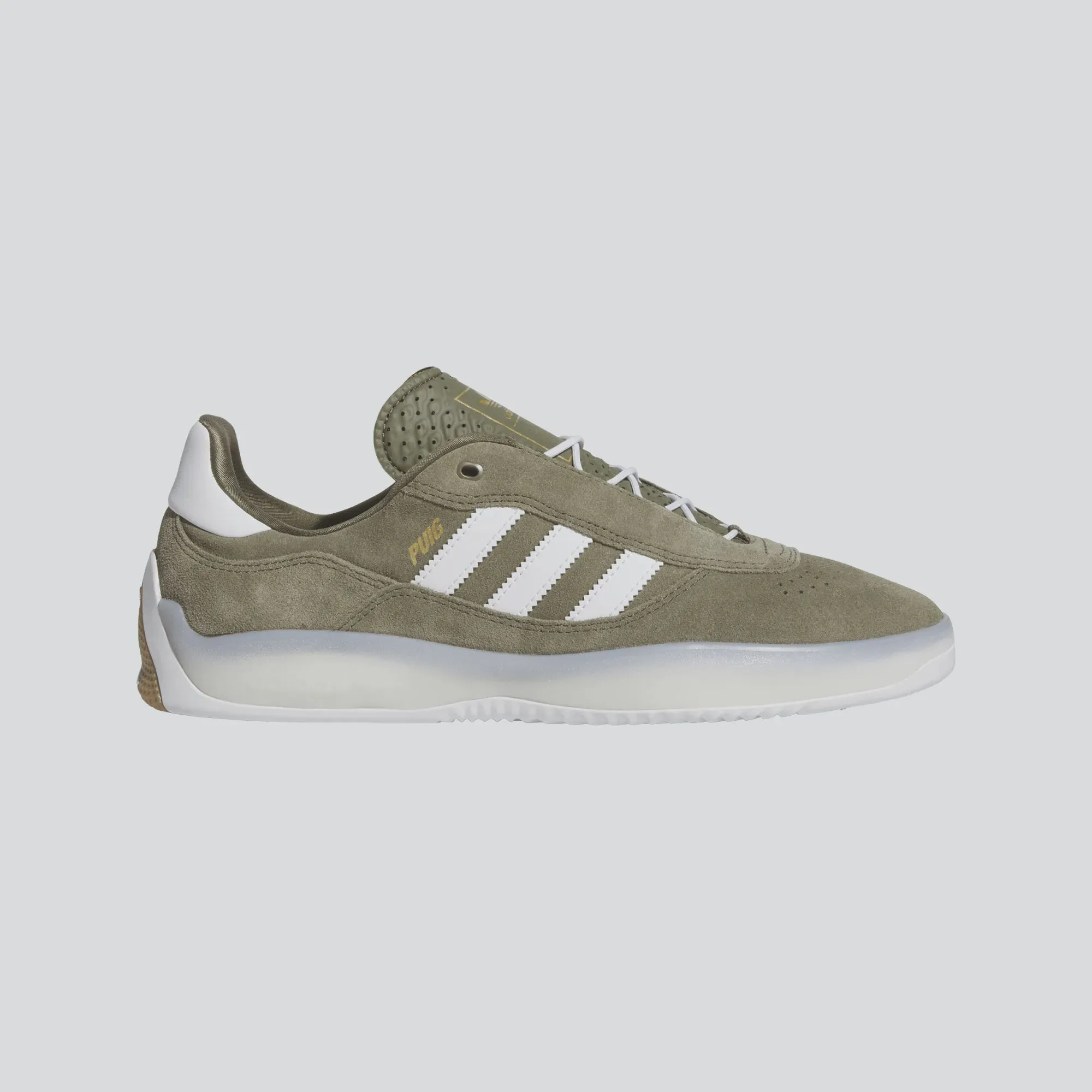Adidas Puig Shoe - Olive/White/Gold Speedy Fit
