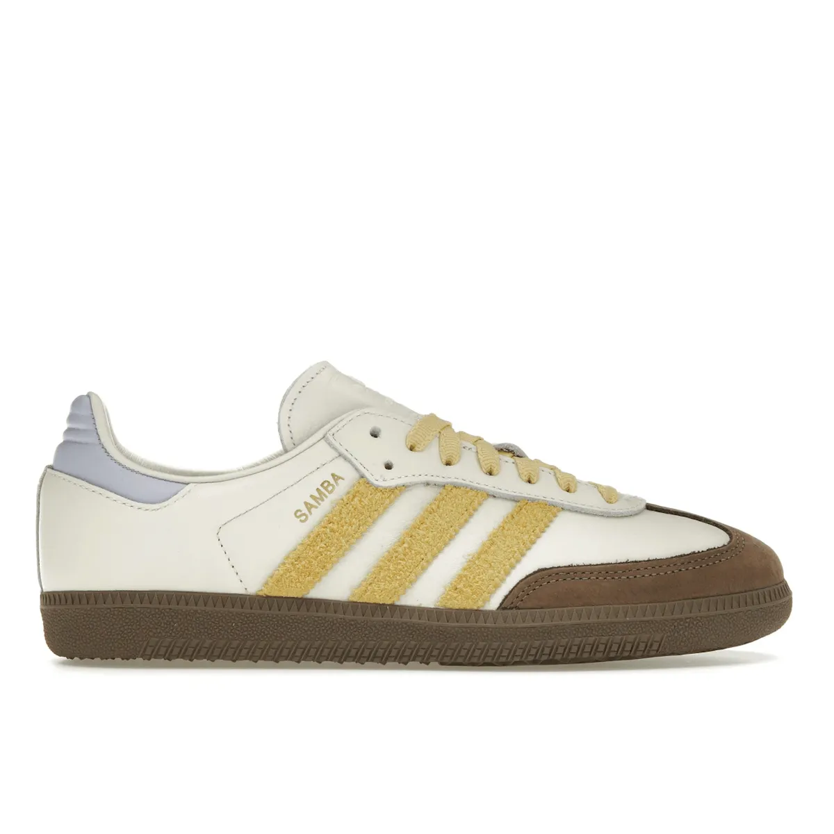 Minimal Style Speed Ride Fit Adidas Samba OG Off White Violet Tone