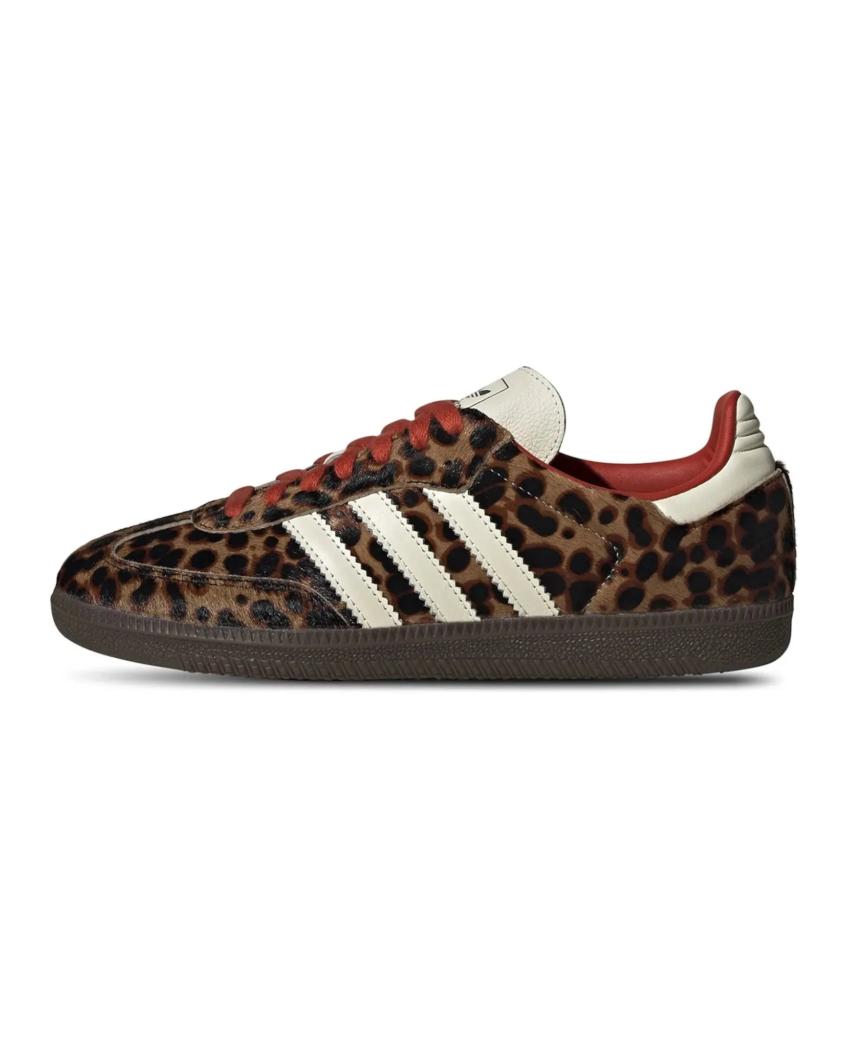 Adidas Samba OG Preloved Red Leopard Travel Step-On Move