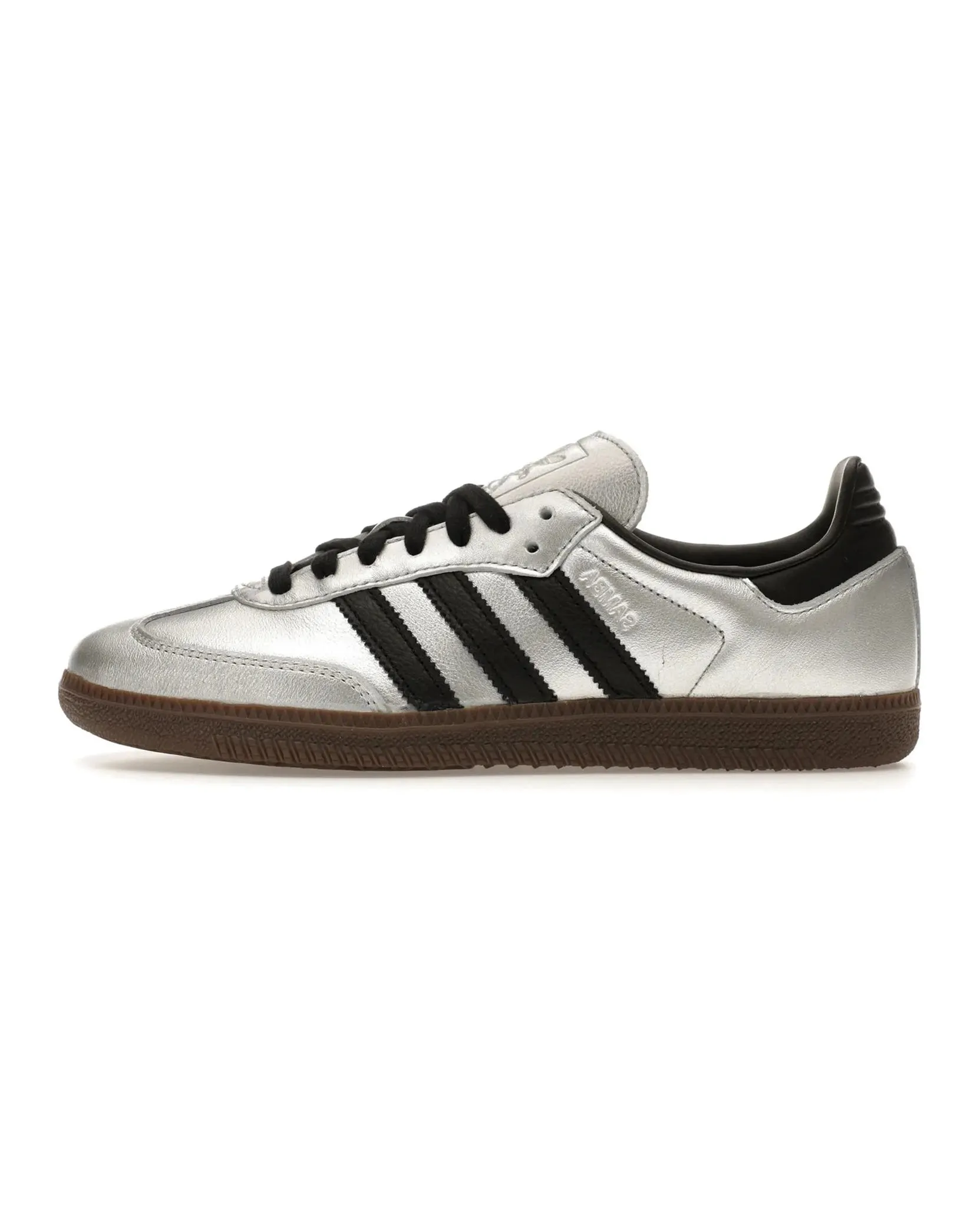 Adidas Samba OG Silver Metallic Black Gum Dawn Jog