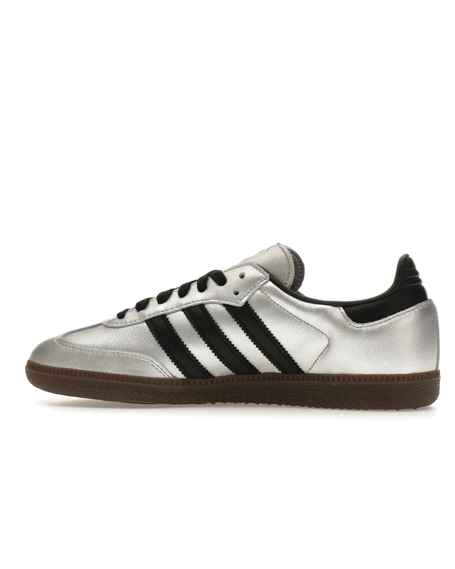 Adidas Samba OG Silver Metallic Black Gum Modern Step Glide Move-Out