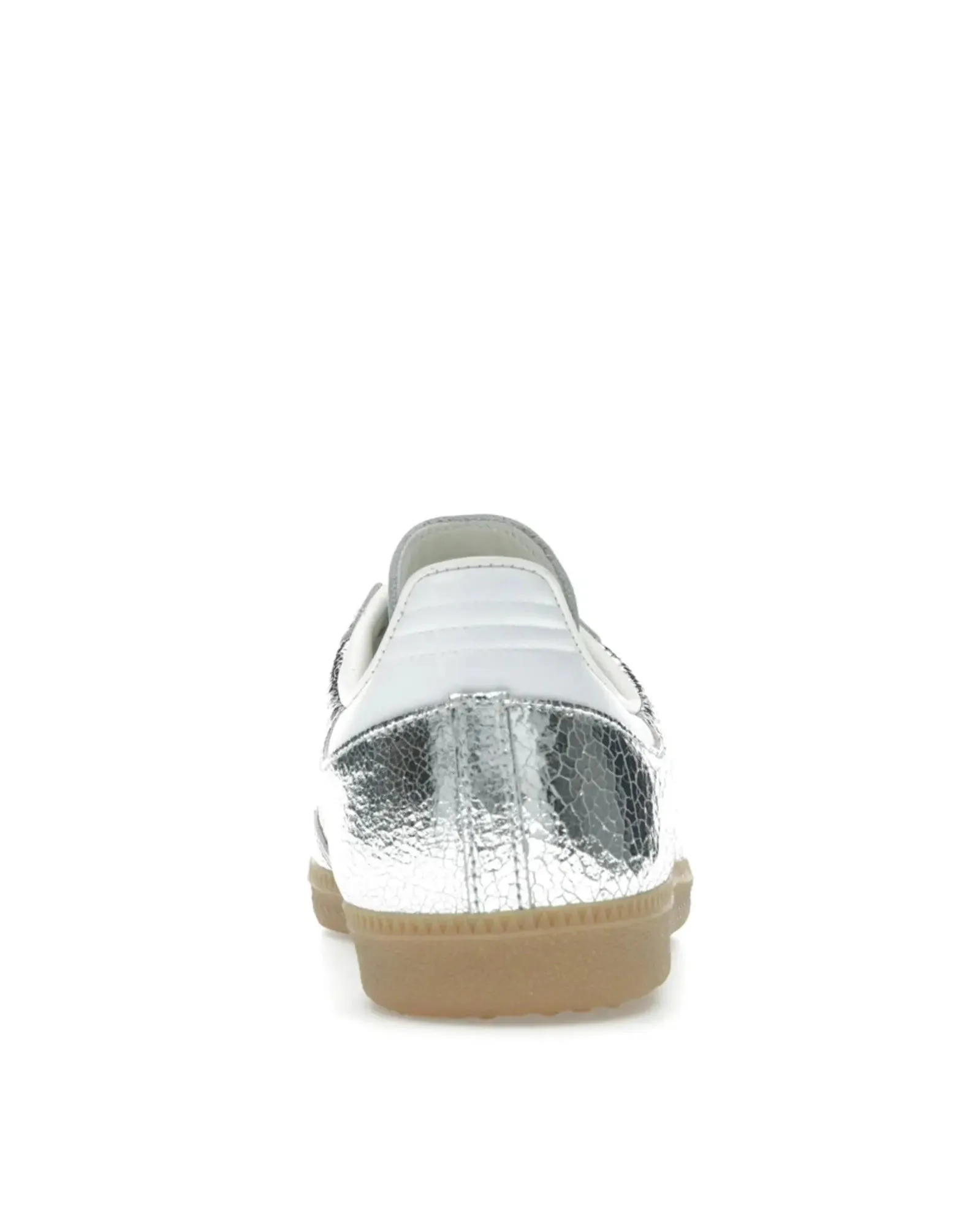 Adidas Samba OG Silver Metallic Cracked Leather Active Step Comfort