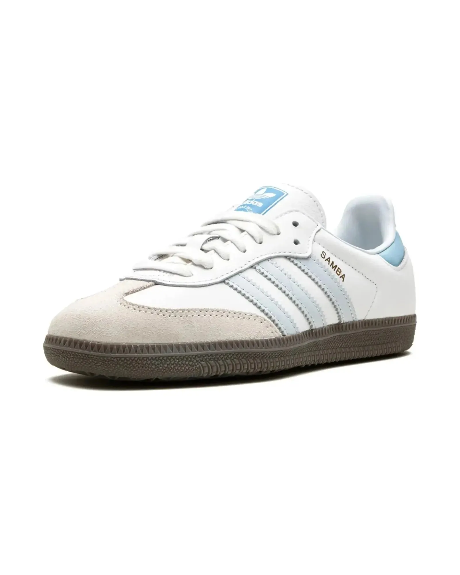 Adidas Samba OG White Halo Blue Light Step-On Glide
