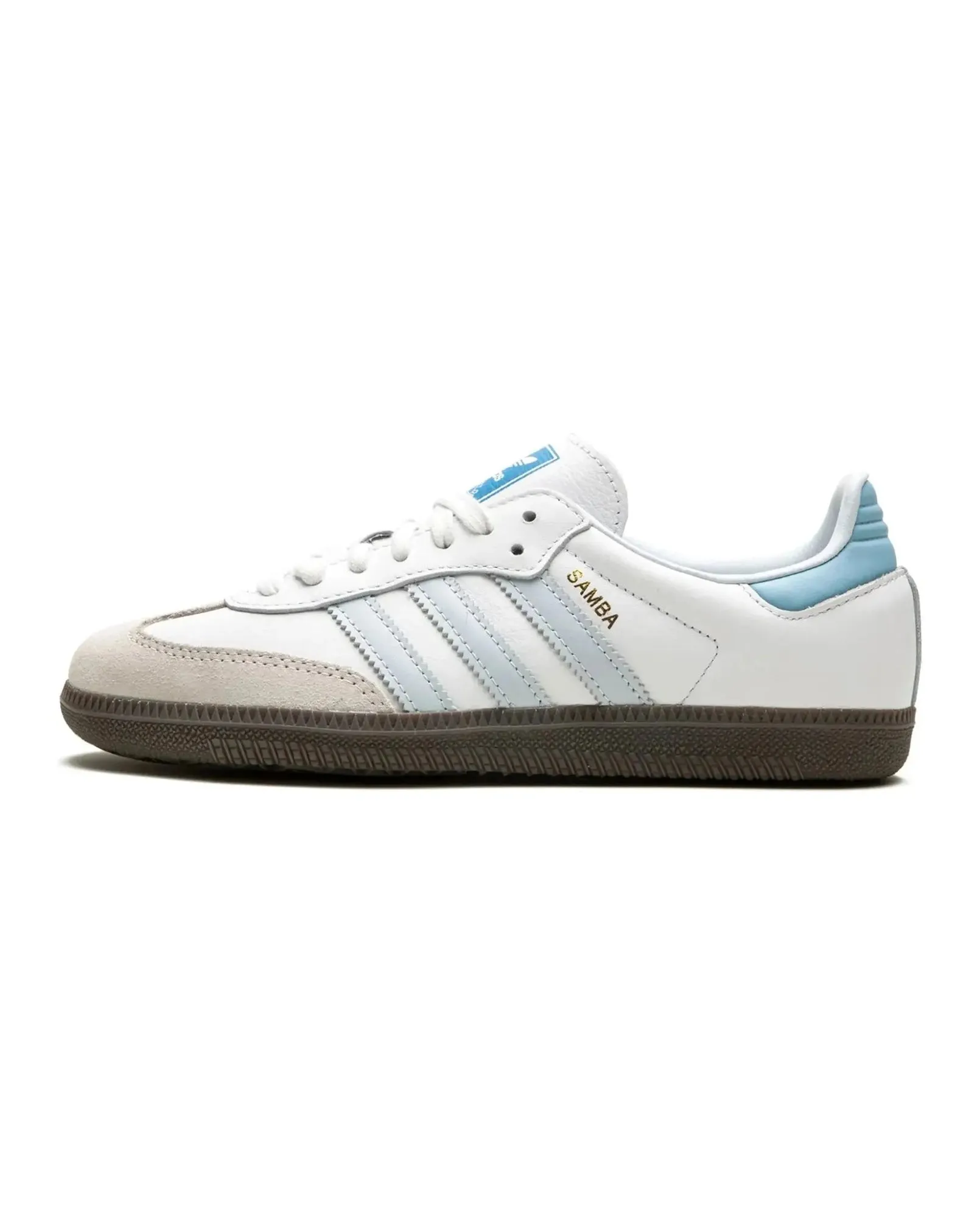 Adidas Samba OG White Halo Blue Light Step-On Glide