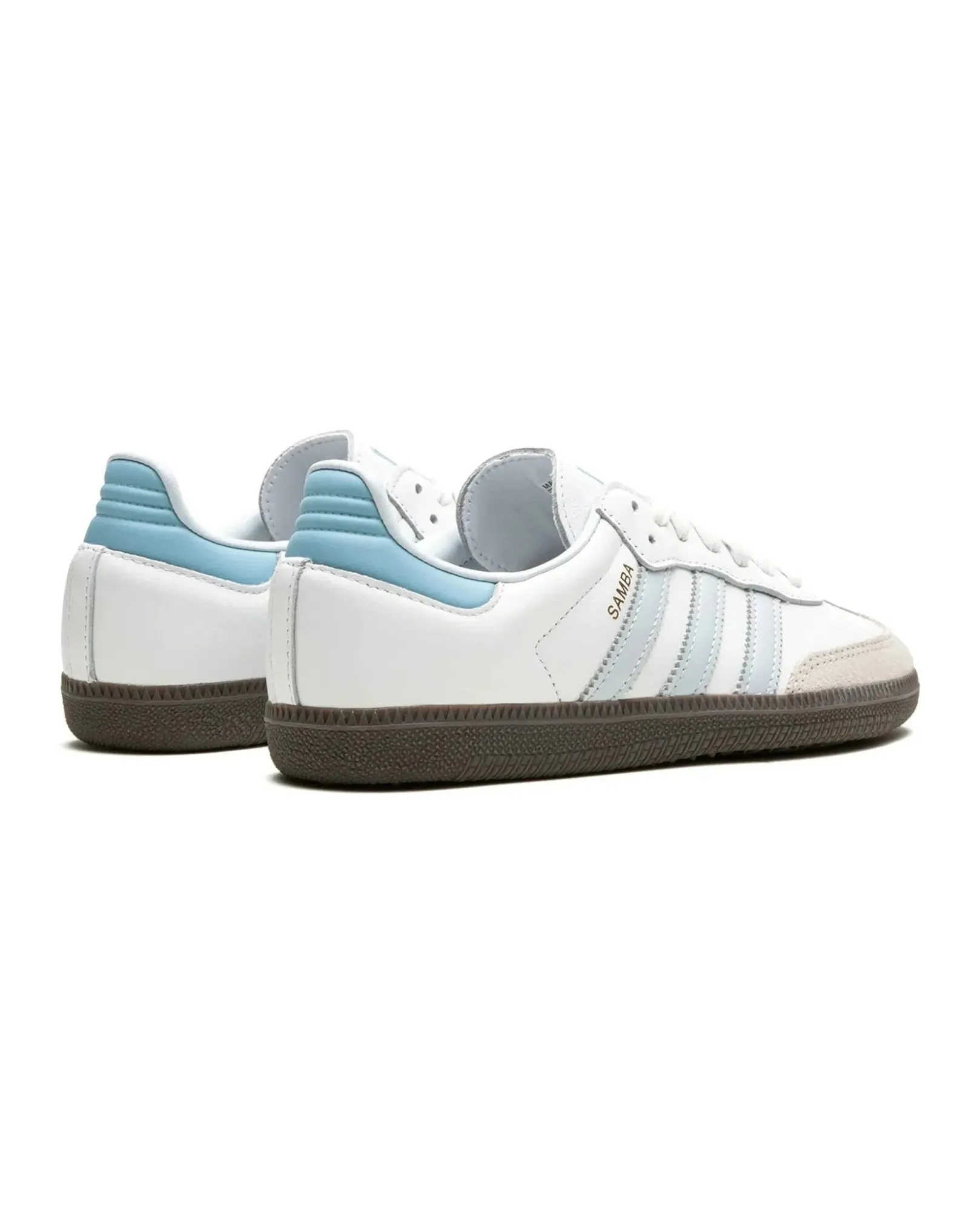 Adidas Samba OG White Halo Blue Light Step-On Glide