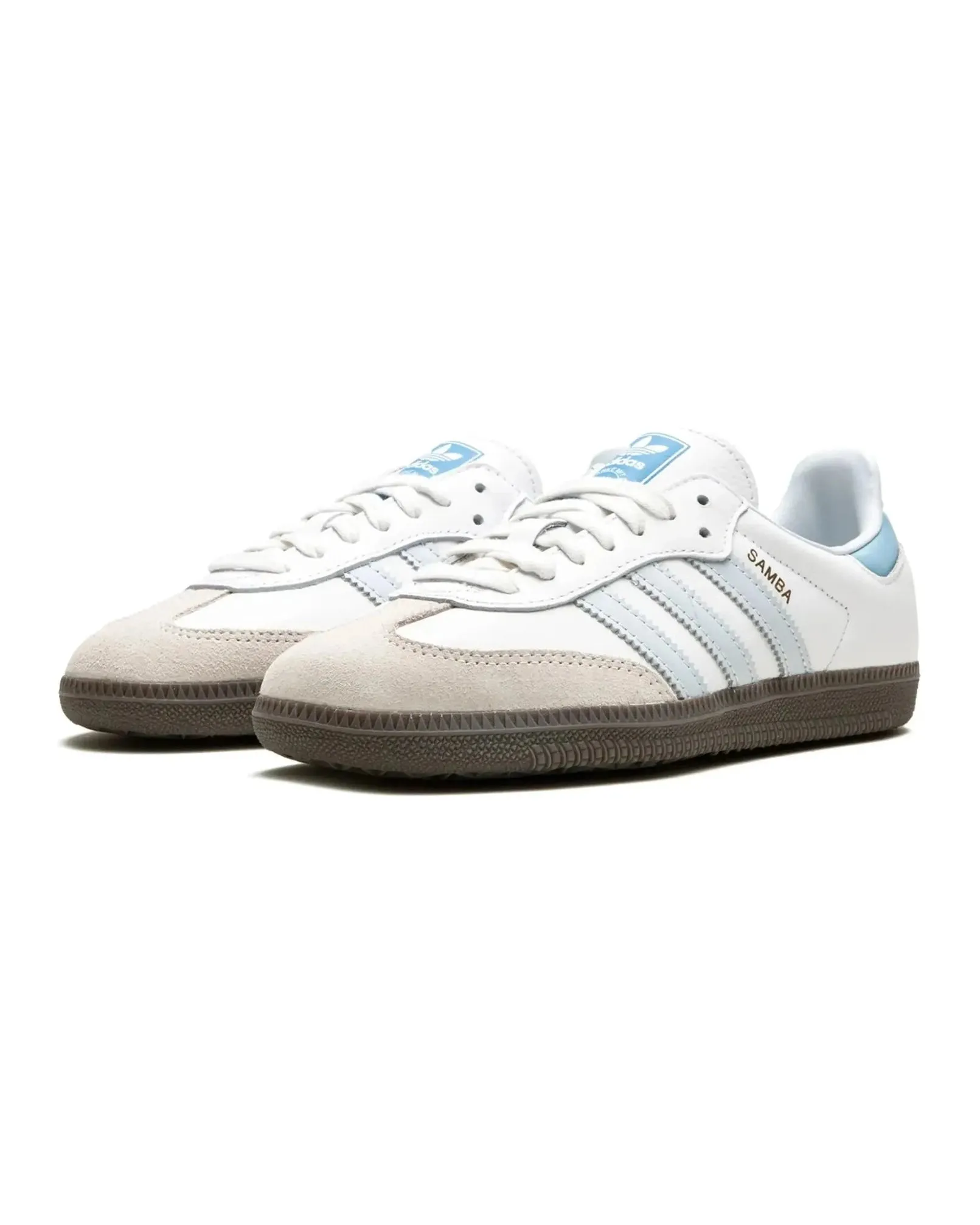 Adidas Samba OG White Halo Blue Light Step-On Glide