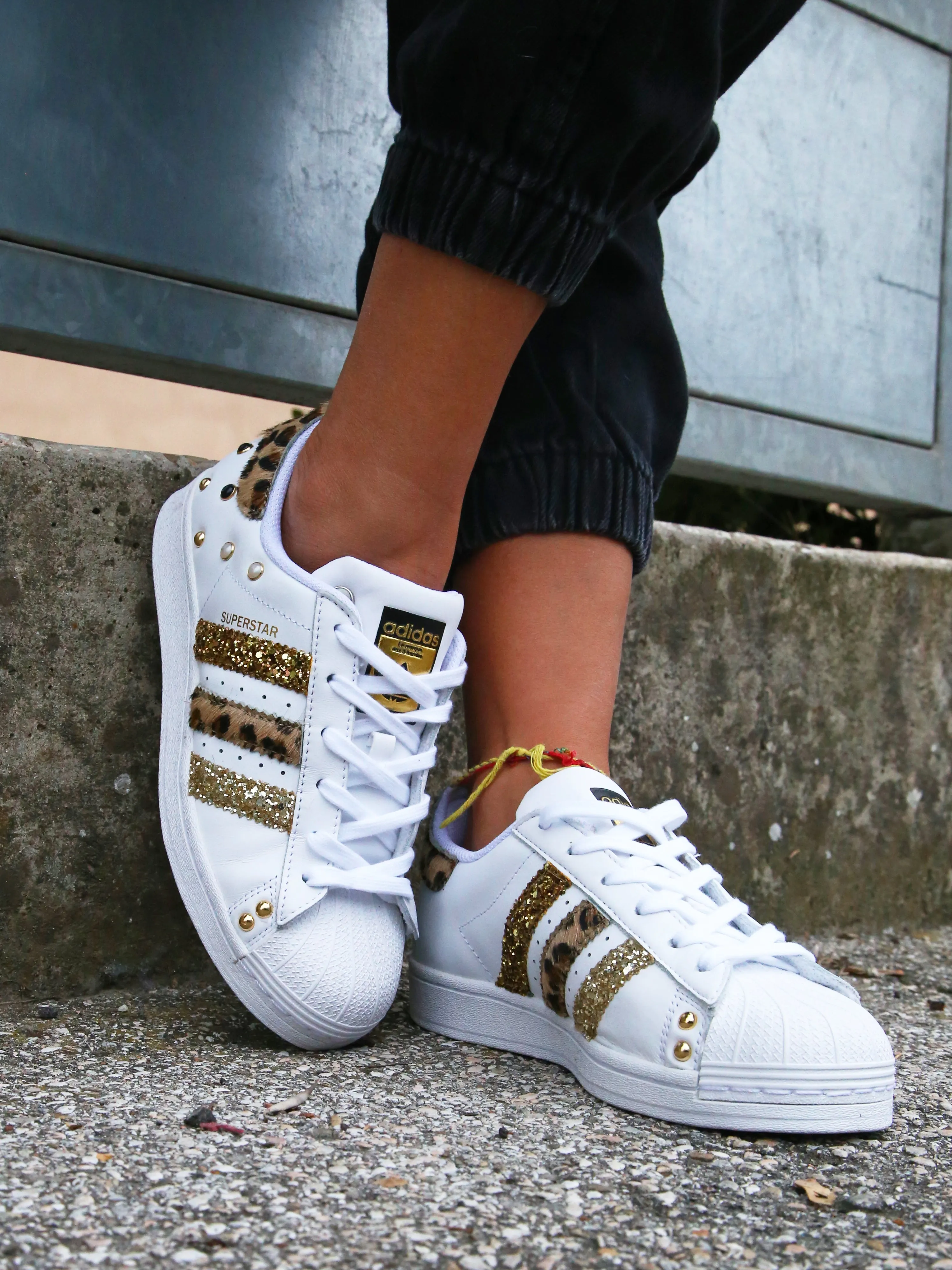 Adidas Superstar Maculate Glitter & Borchie Soft Glide