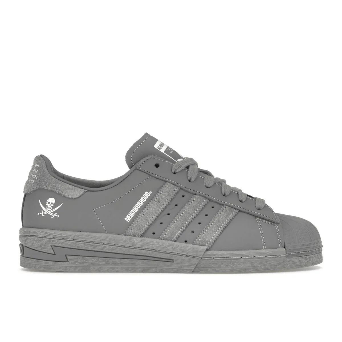 Adidas Superstar Neighborhood Cement Grey Teen Culture Grip Performance Fit
