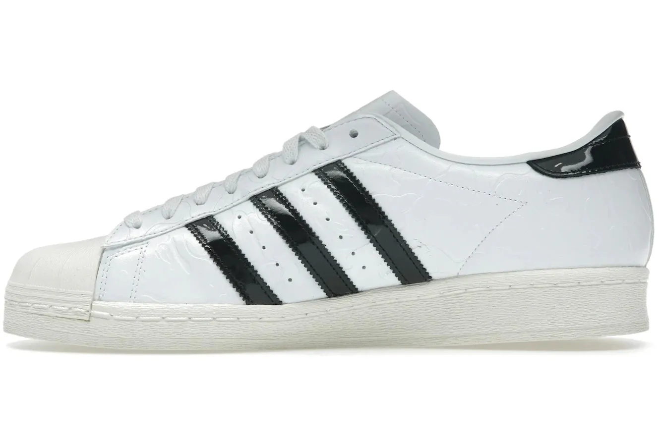 Adidas Superstar Vintage Bape White Black Quick Prime