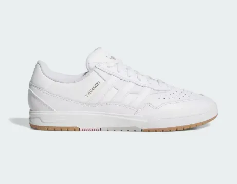 Adidas Tyshawn II Shoe -  Cloud White/Cloud White/Gum Sporty Comfort