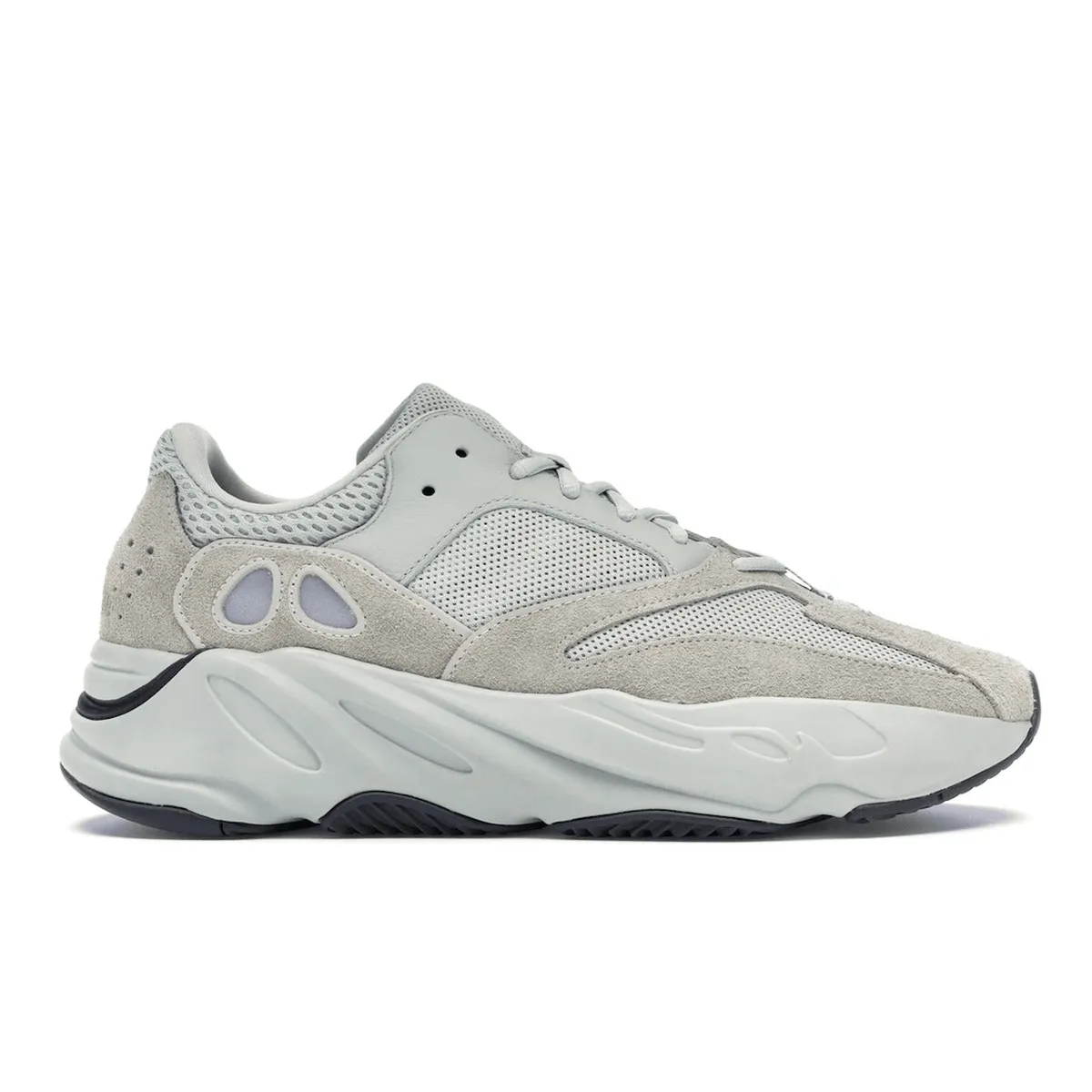 running in a fun run Adidas Yeezy Boost 700 Salt