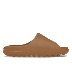 running in a color run Adidas Yeezy Slide Ochre