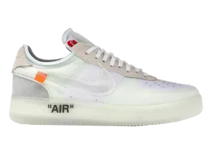 AF1 OW "THE TEN" White Elastic Wear Performance Boost