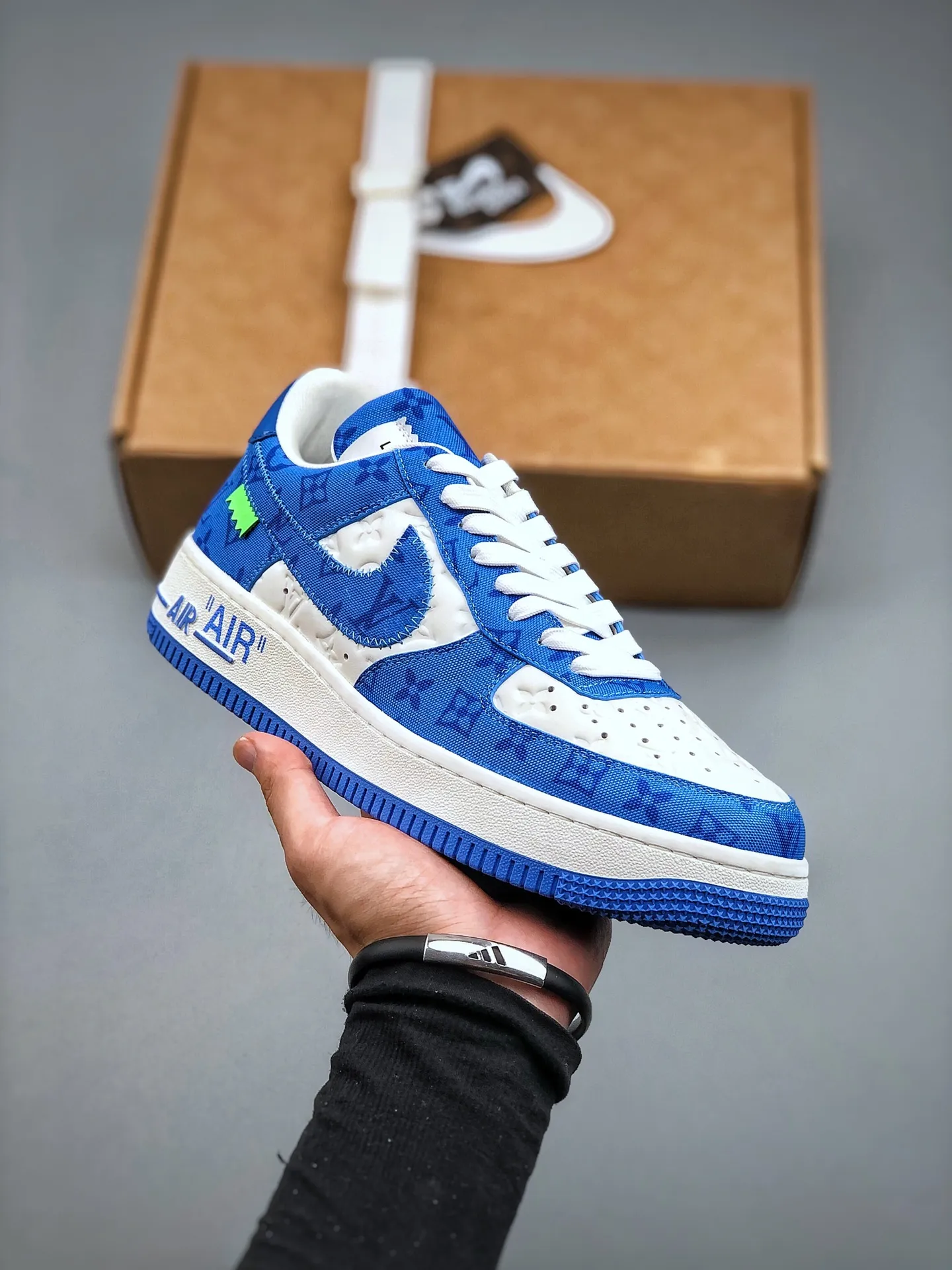 AF1 x OW by Virgil - Blue Customs Easy Ride