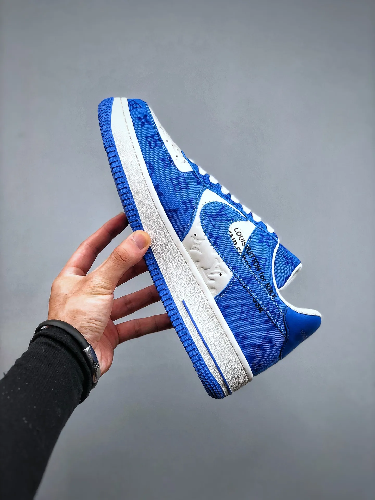 AF1 x OW by Virgil - Blue Customs Easy Ride