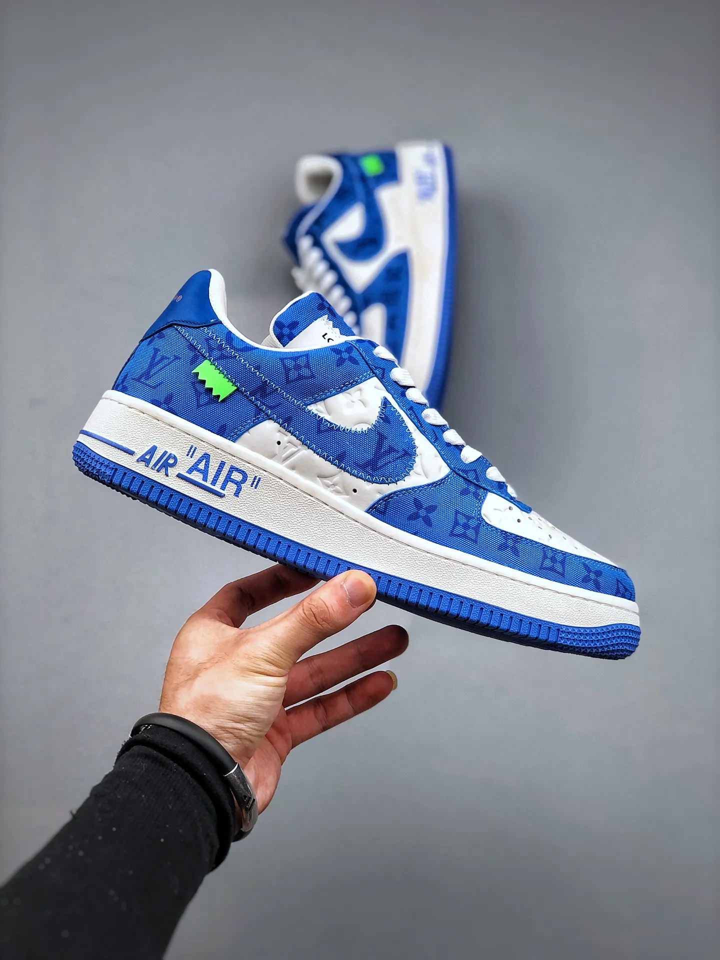 AF1 x OW by Virgil - Blue Customs Easy Ride