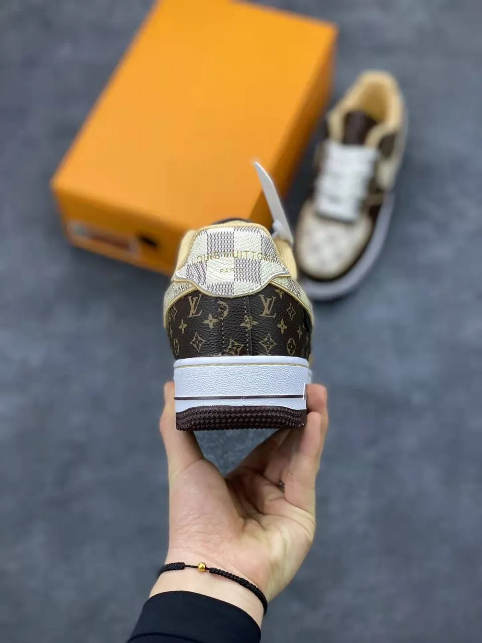 AF1 x OW by Virgil - Brown Monogram Air Move