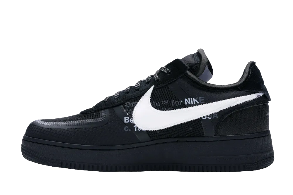 AF1 X OW "THE TEN" Black Fast Pace Max