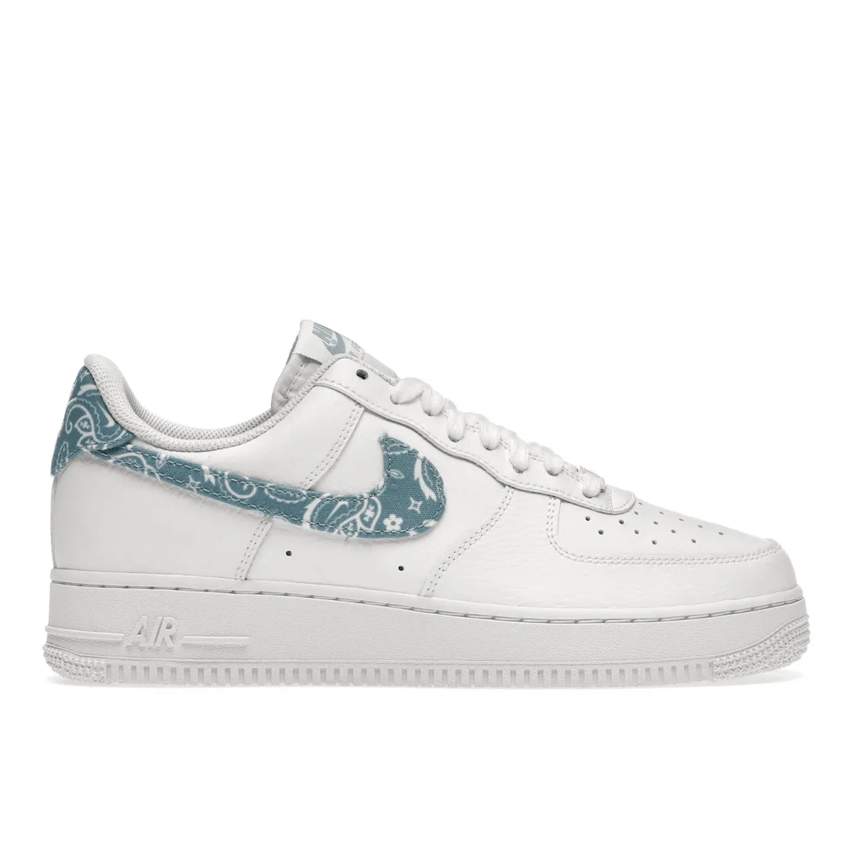 Air Force 1 Blue Paisley Mesh sole Ribbon Soft