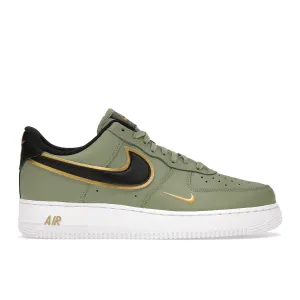 Air Force 1 Double Swoosh Olive Gold Black Step Sure