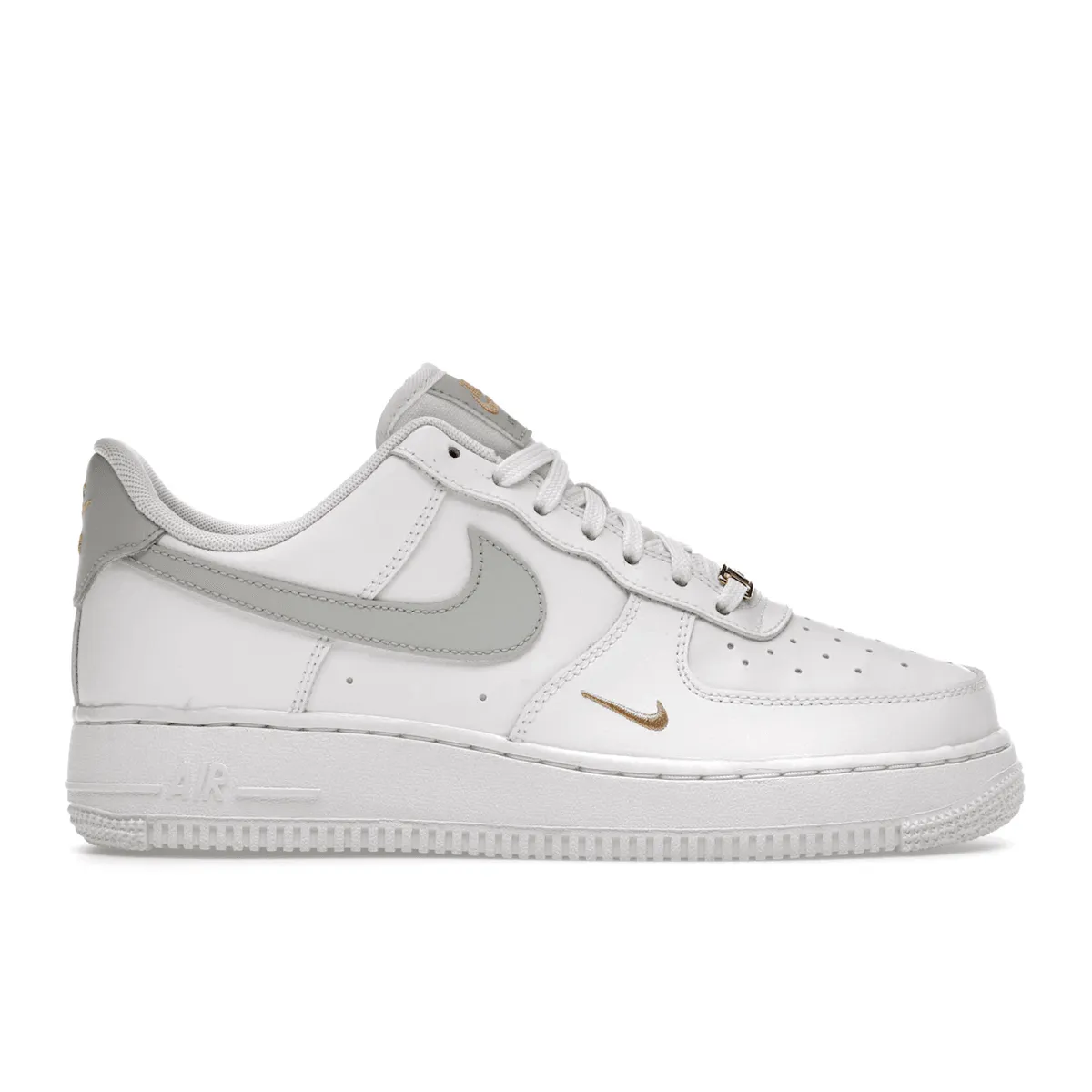 Pattern Sole Bronze Tone Air Force 1 Low White Grey Gold