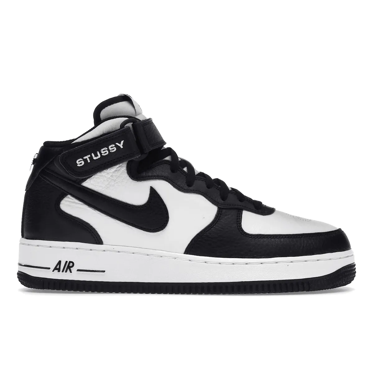 Air Force 1 Mid x Stussy Light Bone Black Durable Build